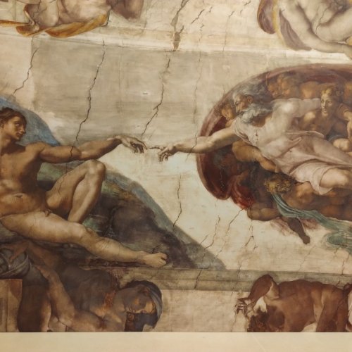 Zrození Adama - Sixtinská kaple - Michelangelo